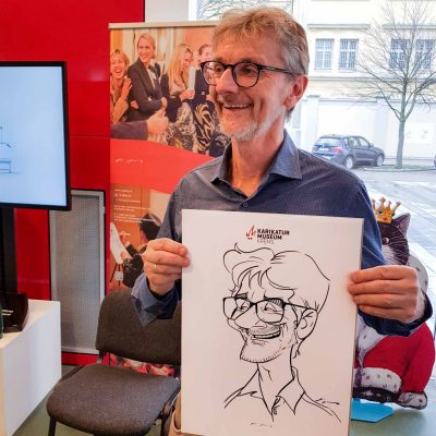Karikaturist Schnellzeichner für Messe Tagung Konferenz
